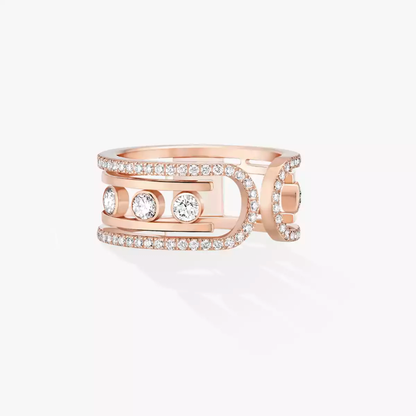 Move 10th Pink Gold Diamond Ring