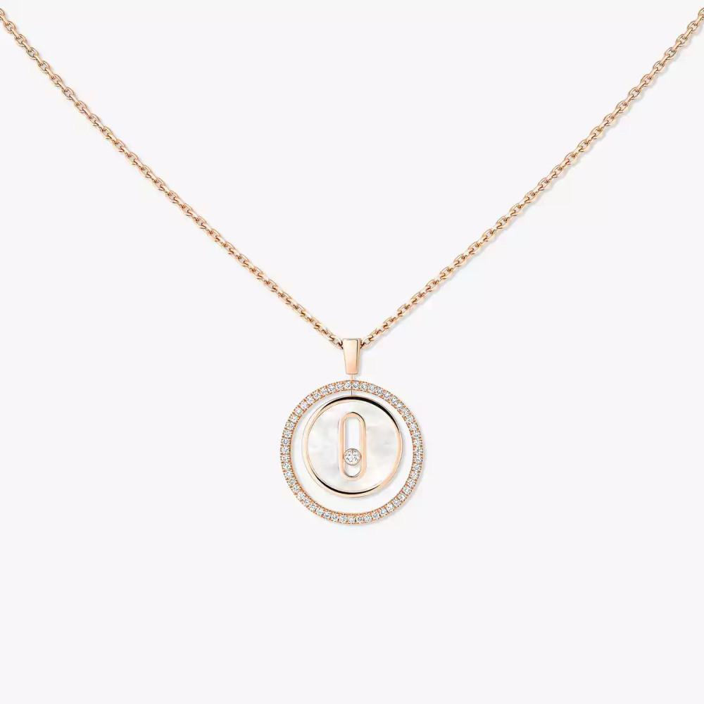 Lucky Move white mother-of-pearl necklace small