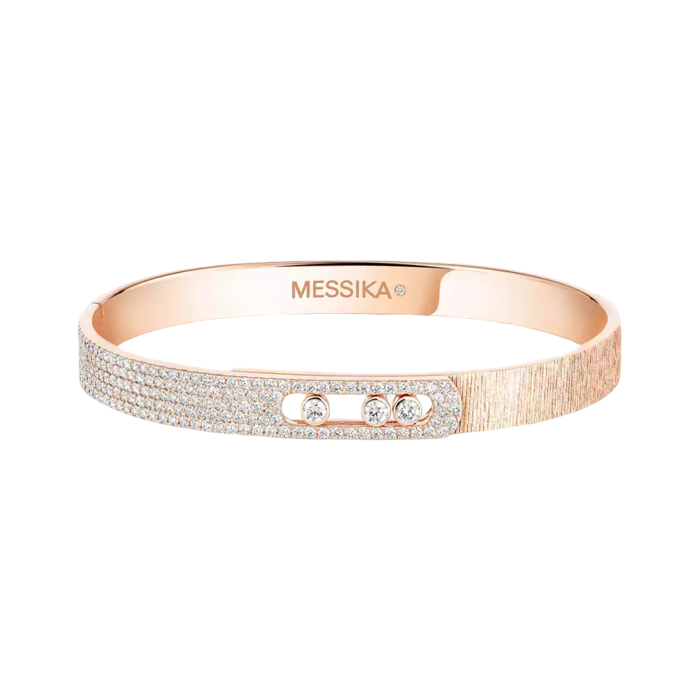 Move Noa chiseled half pavé bracelet, medium model