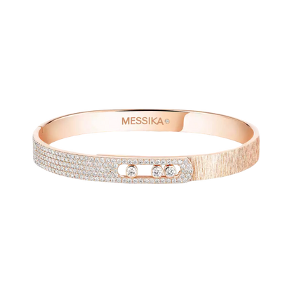 Move Noa chiseled half pavé bracelet, medium model