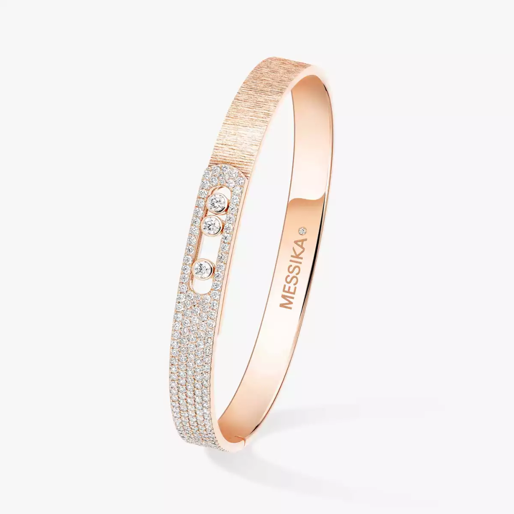 Move Noa chiseled half pavé bracelet, medium model