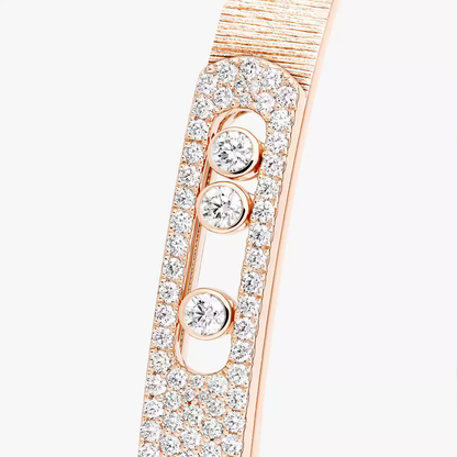 Move Noa chiseled half pavé bracelet, medium model