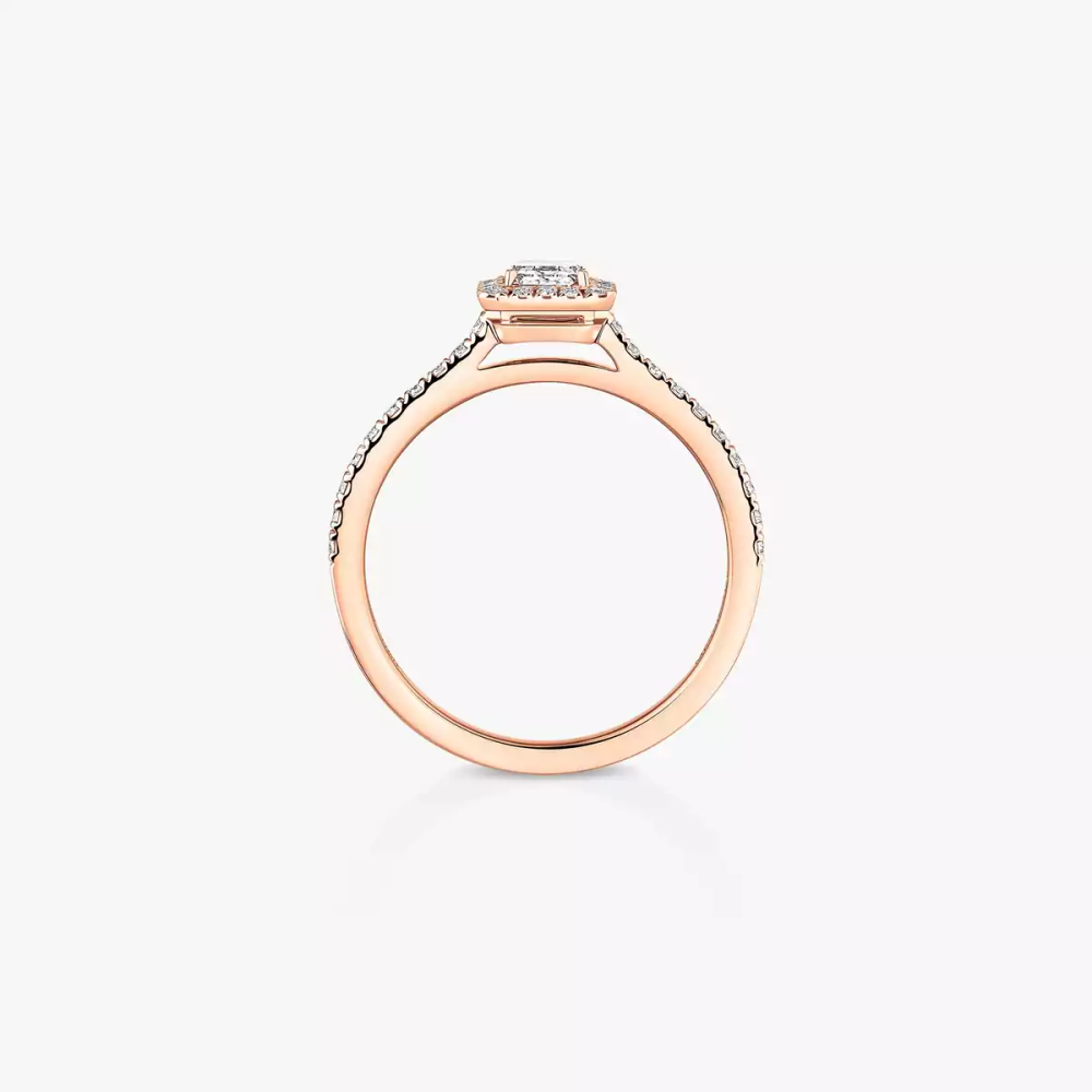 Joy emerald-cut solitaire ring, small model