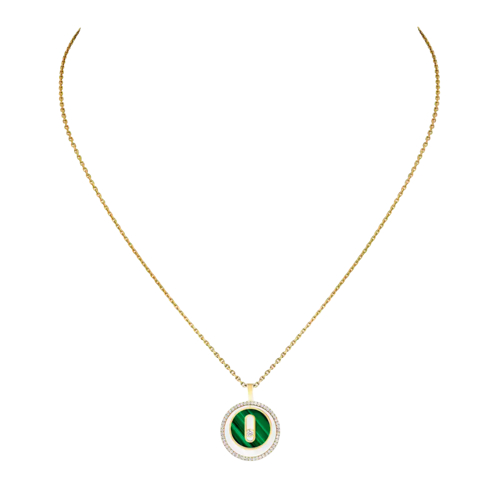 Lucky Move malachite necklace small
