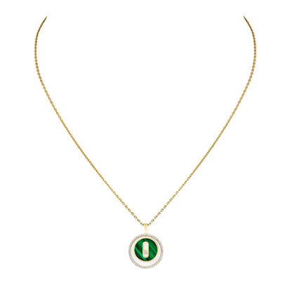 Lucky Move malachite necklace small