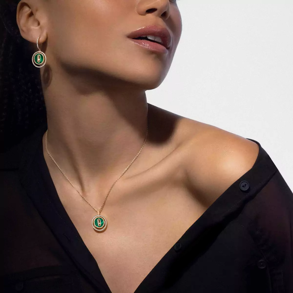 Lucky Move malachite necklace small