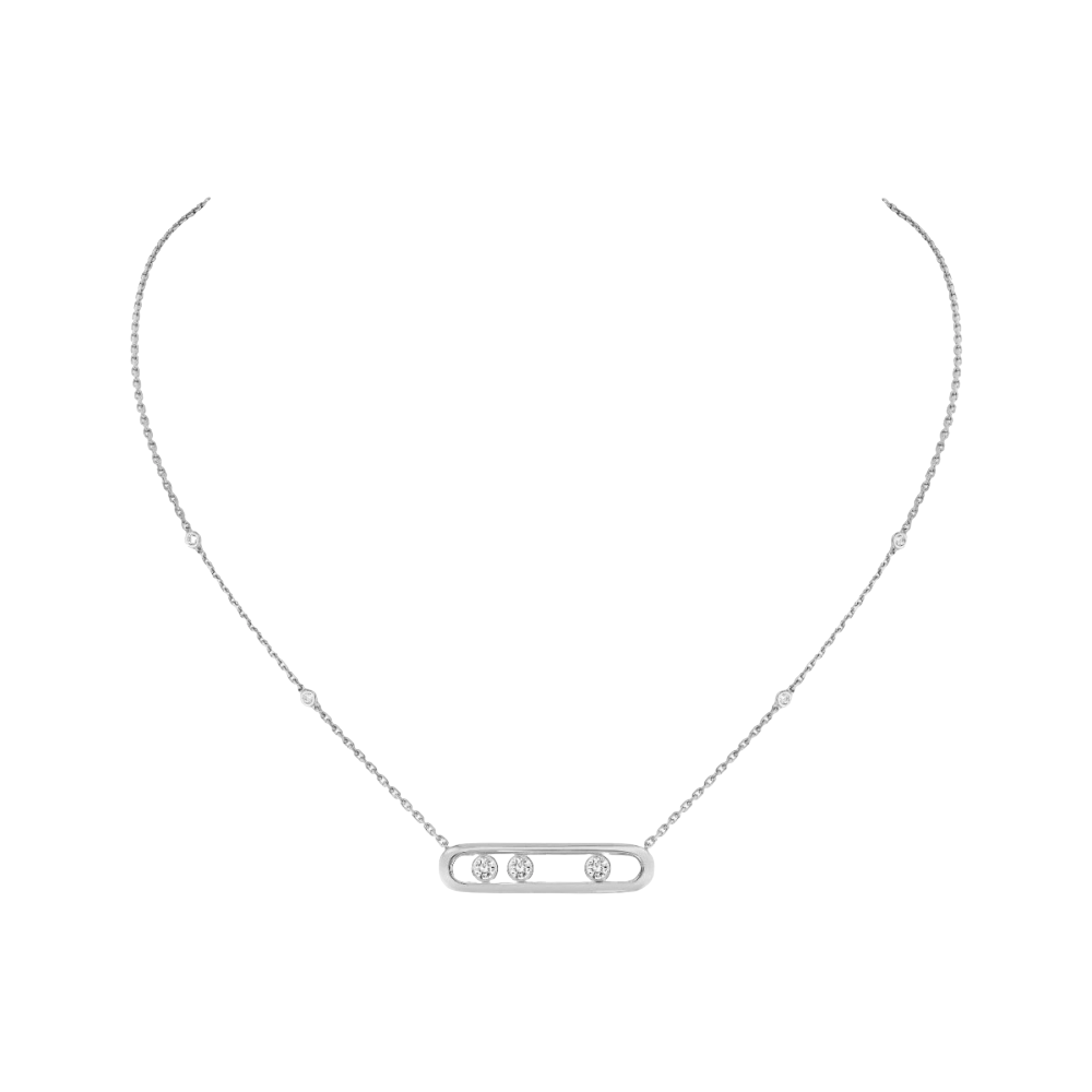 Move White Gold Diamond Necklace