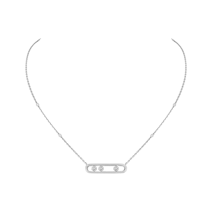 Move White Gold Diamond Necklace