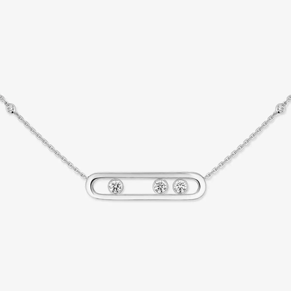 Move White Gold Diamond Necklace