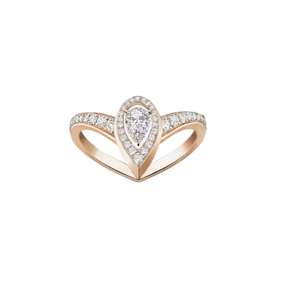 Bague Fiery 0,10ct Bague Diamant Or Rose