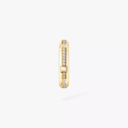 Moderniste single pavé earring, small model