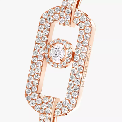So Move two-finger pavé ring