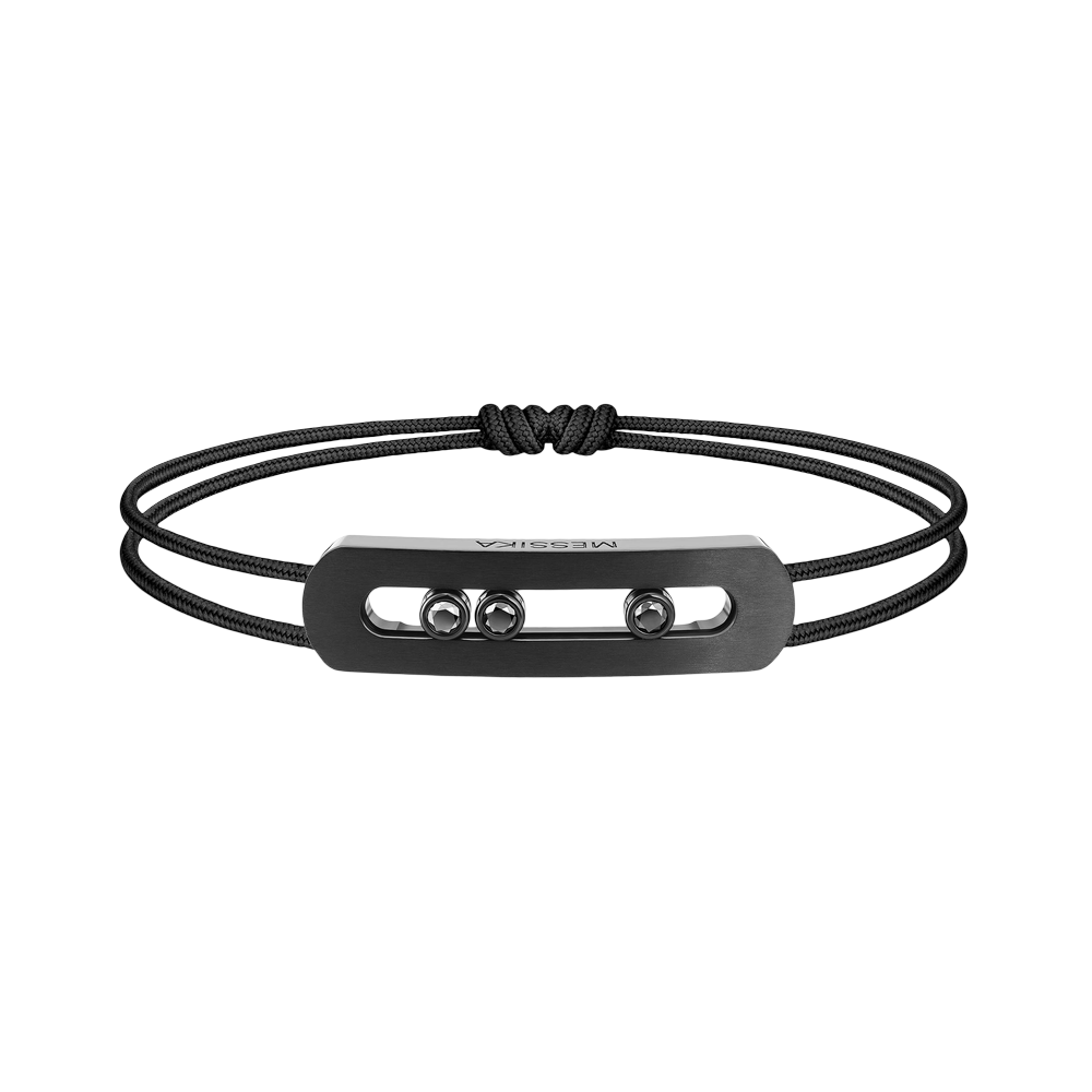 Move Titanium Armband Schnur Schwarz, mittelgroßes Modell