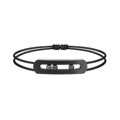 Move Titanium Armband Schnur Schwarz, mittelgroßes Modell