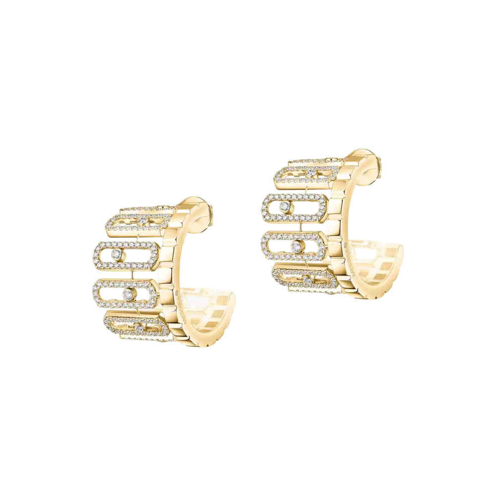 Boucles d'oreilles pavées Move Iconica