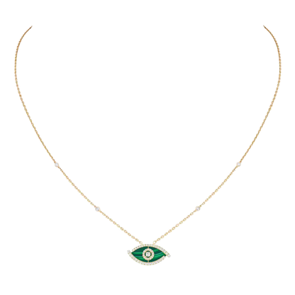 Lucky Eye malachite necklace