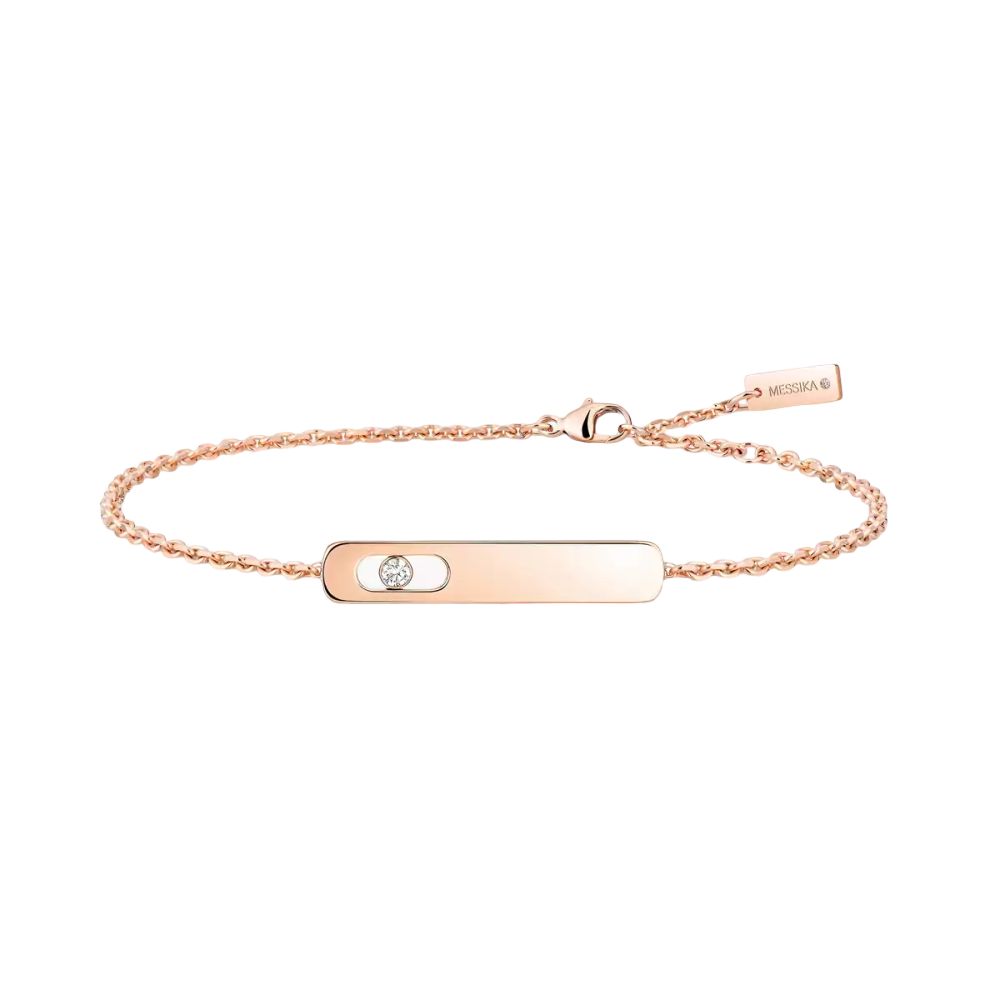 My First Diamond Pink Gold Diamond Bracelet