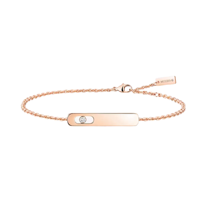 My First Diamond Pink Gold Diamond Bracelet