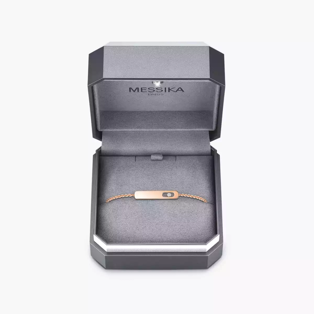 My First Diamond Pink Gold Diamond Bracelet