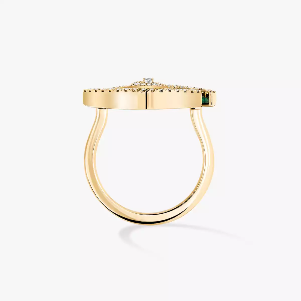 Lucky Eye malachite ring