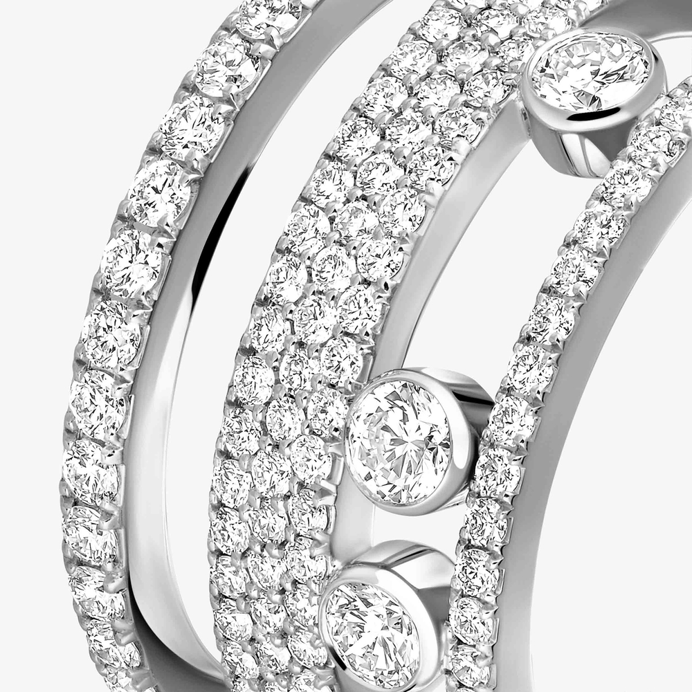 Move Romane LM Pavé White Gold Diamond Ring