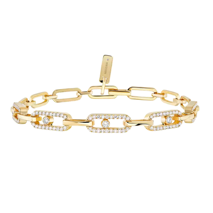 Bracelet Move Link Bracelet Diamant Or Jaune