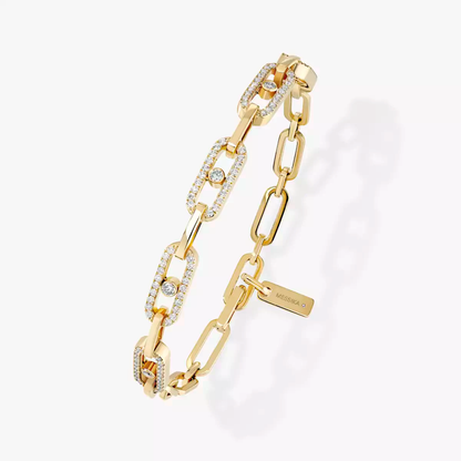 Bracelet Move Link Bracelet Diamant Or Jaune