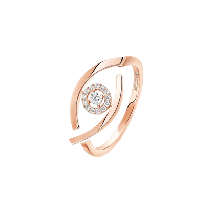 Lucky Eye Pink Gold Diamond Ring