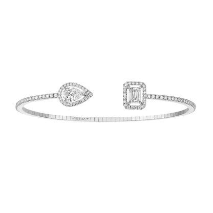 Bracelet skinny My Twin 0,40ct x2 Armband Diamant Weißgold