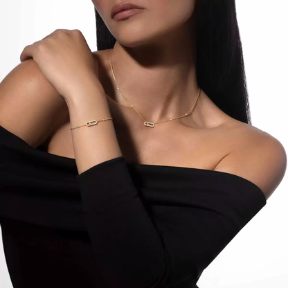 Collier pavé Move Uno Collier Diamant Or Jaune