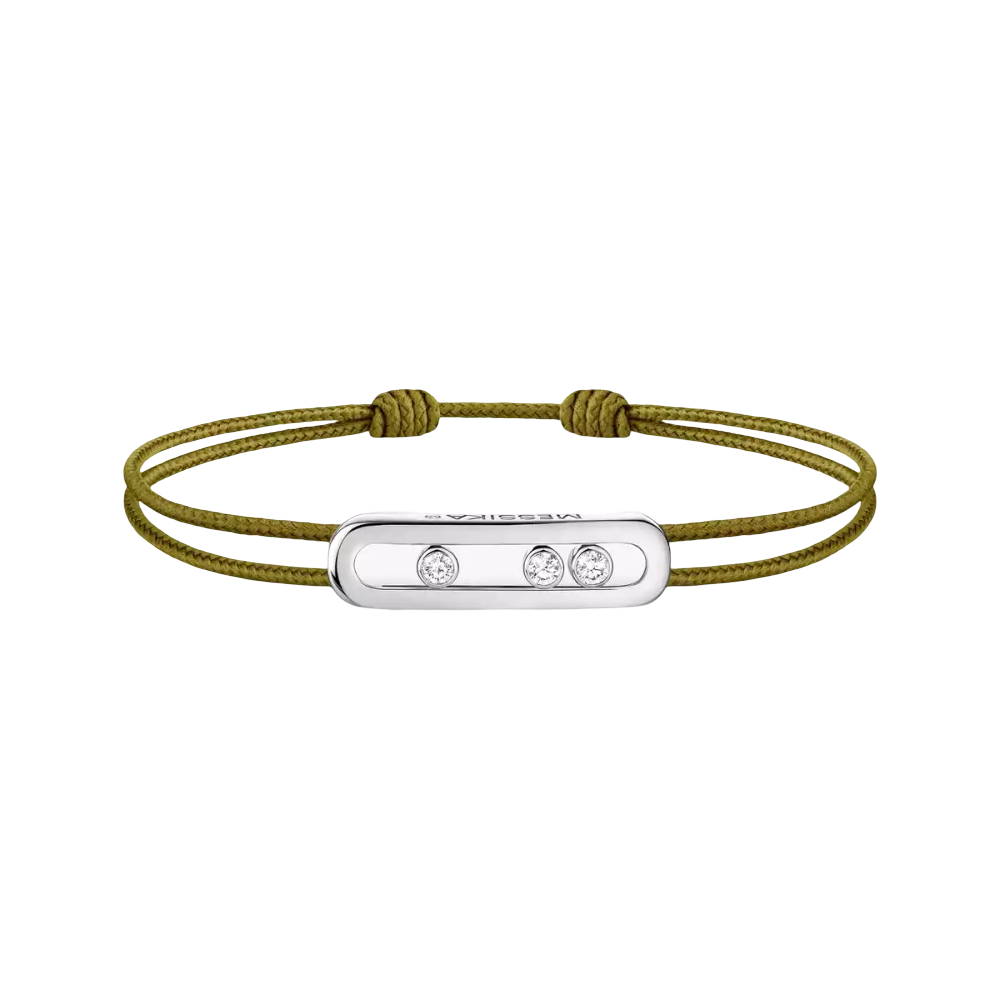 Bracelet cordon kaki Messika Care(s)