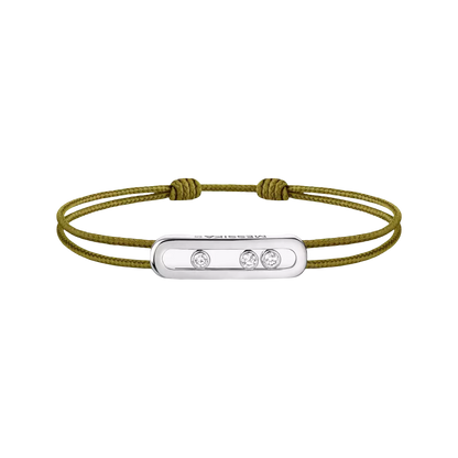 Bracelet cordon kaki Messika Care(s)