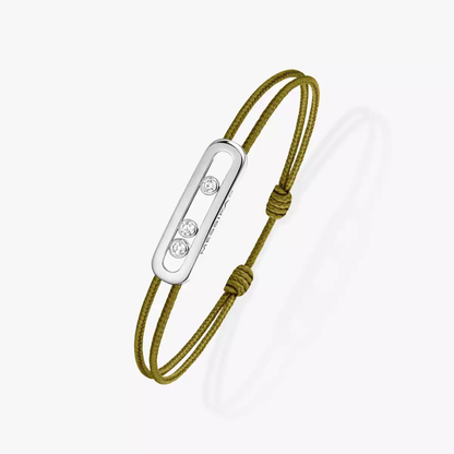 Bracelet cordon kaki Messika Care(s)