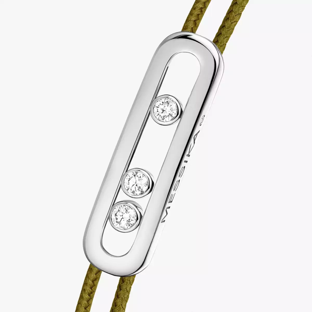 Bracelet cordon kaki Messika Care(s)