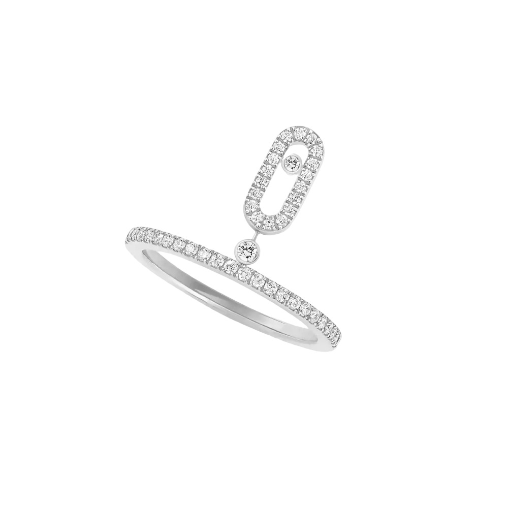 Move Uno pavé drop ring