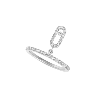 Move Uno pavé drop ring