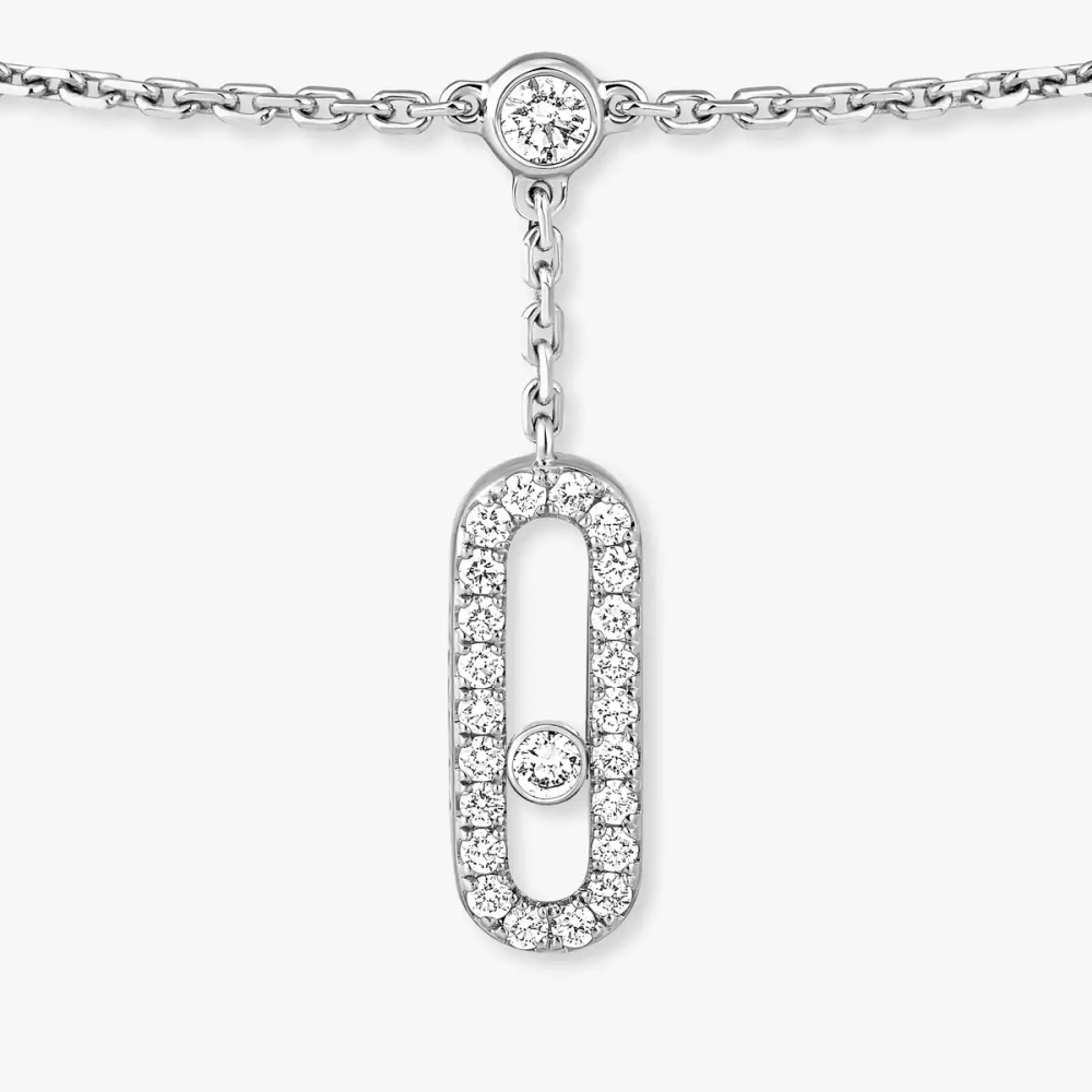 Move Uno pavé ankle bracelet