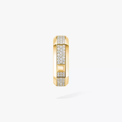 Moderniste single pavé earring, medium model
