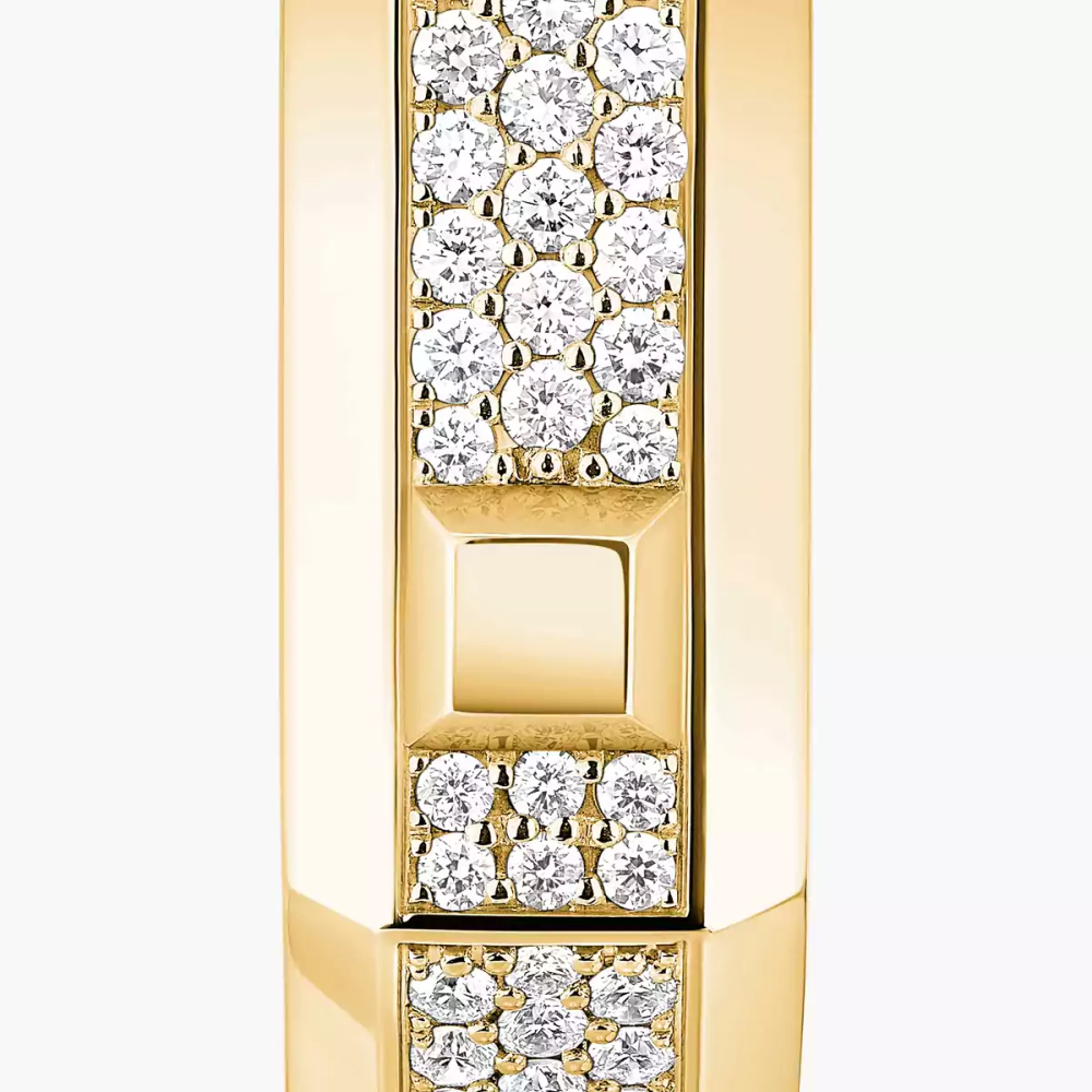 Moderniste single pavé earring, medium model