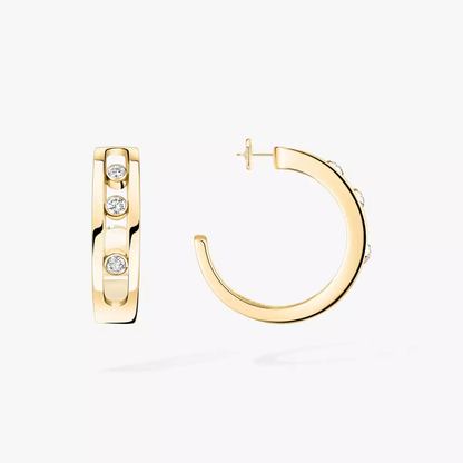 Move hoop earrings
