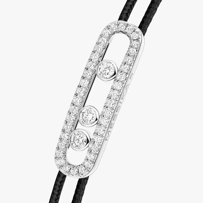 Messika CARE(S) Schnur Schwarz Mit Diamanten Ausgefasst