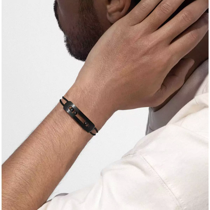 Move Titanium cord bracelet large