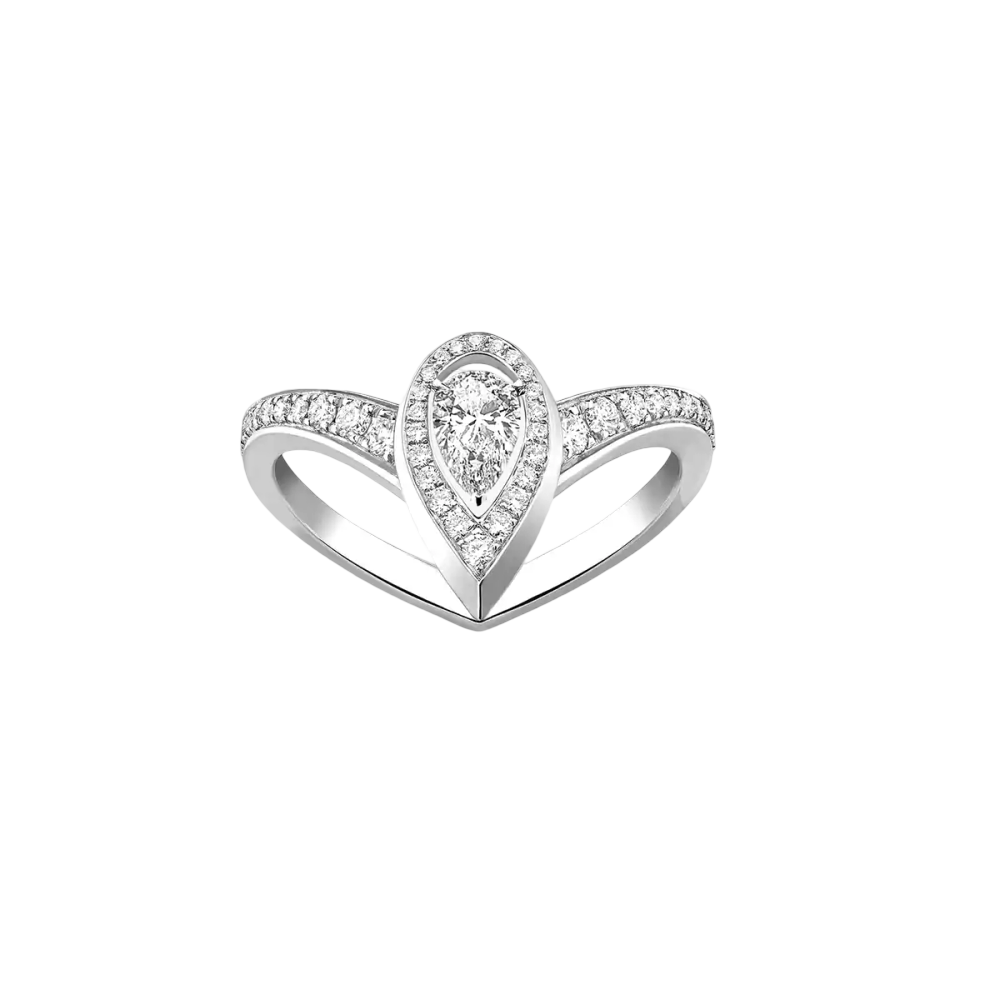 Fiery 0.10ct White Gold Diamond Ring