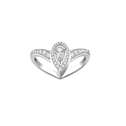 Fiery 0.10ct White Gold Diamond Ring