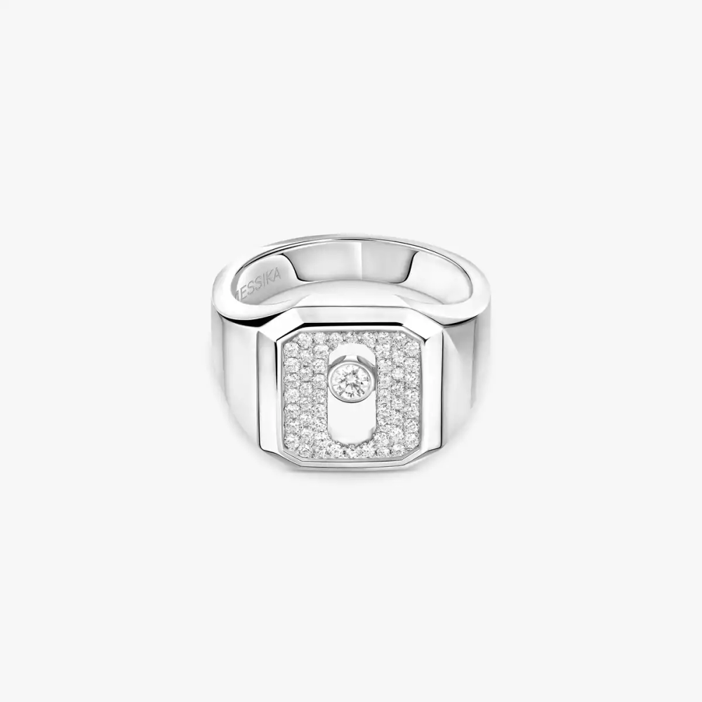 Move Joaillerie Siegelring mit Diamanten ausgefasst