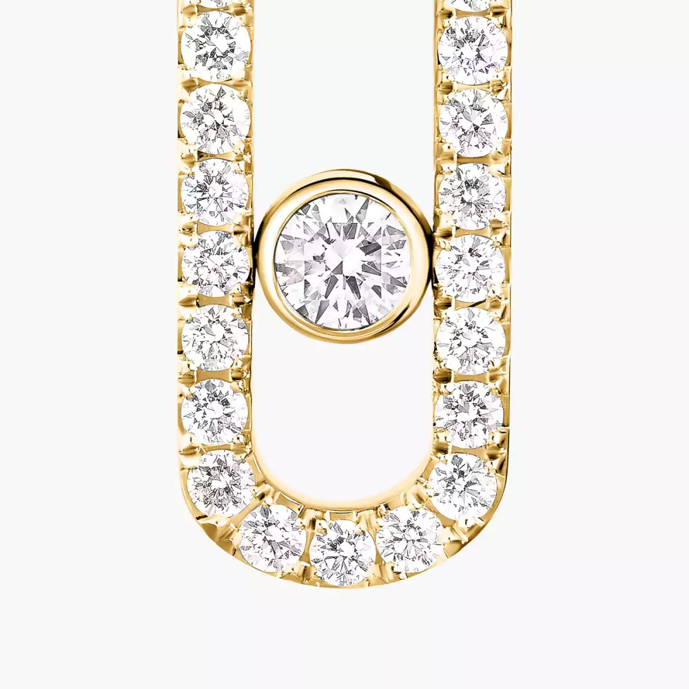 Move Uno single pavé earring, right