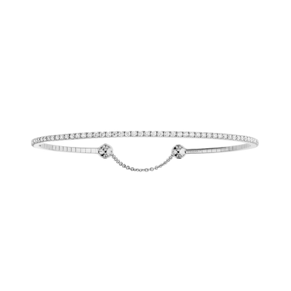 Skinny 0.80ct White Gold Diamond Bracelet