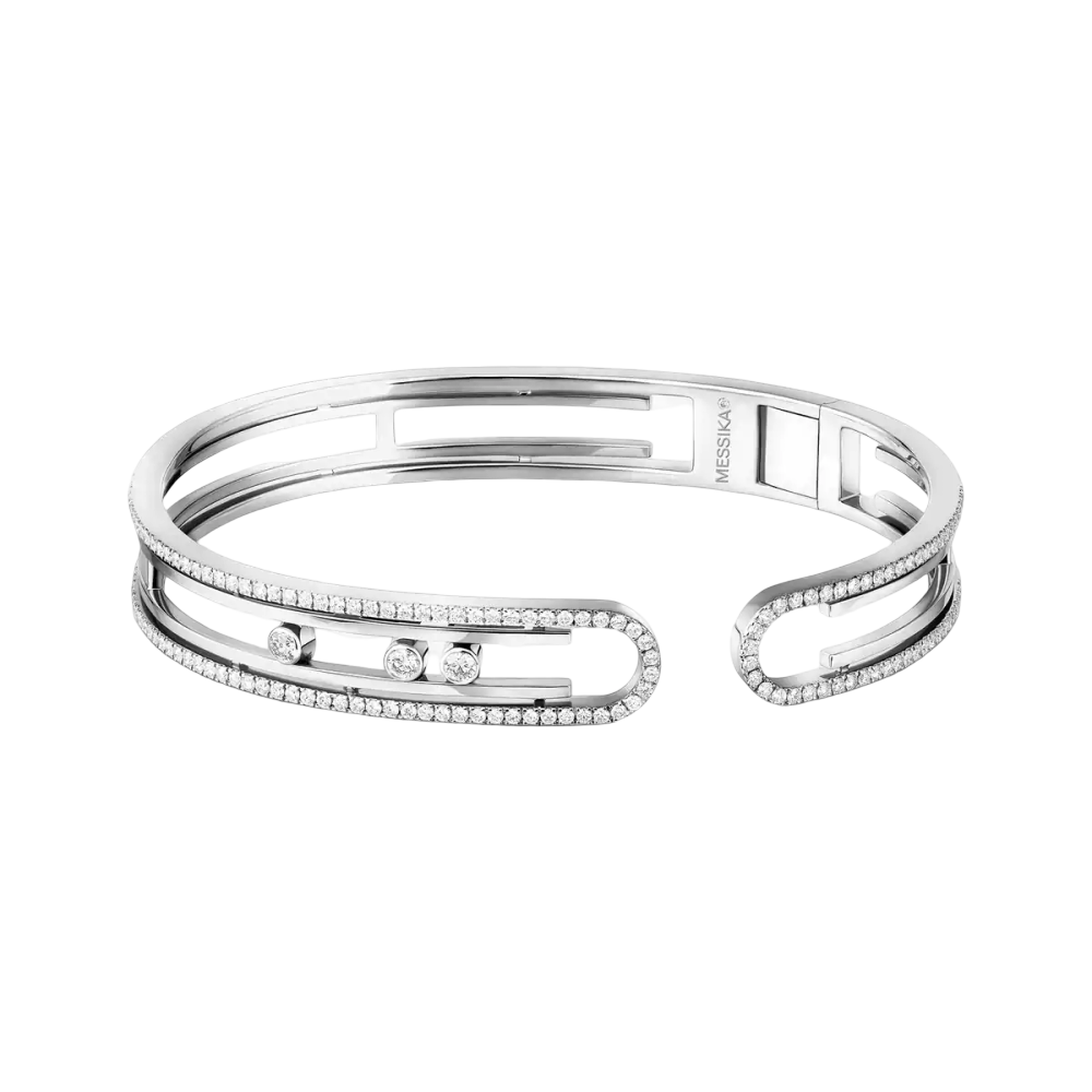 Bangle Move 10th Bracelet Diamant Or Blanc