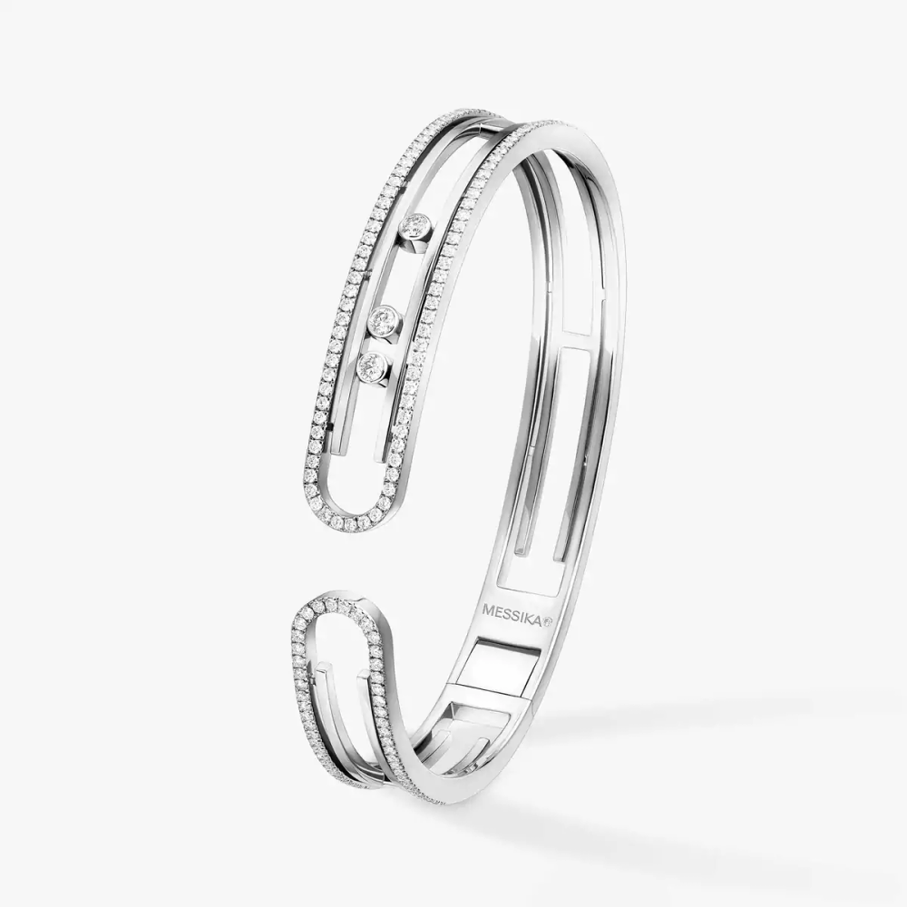 Bangle Move 10th Bracelet Diamant Or Blanc
