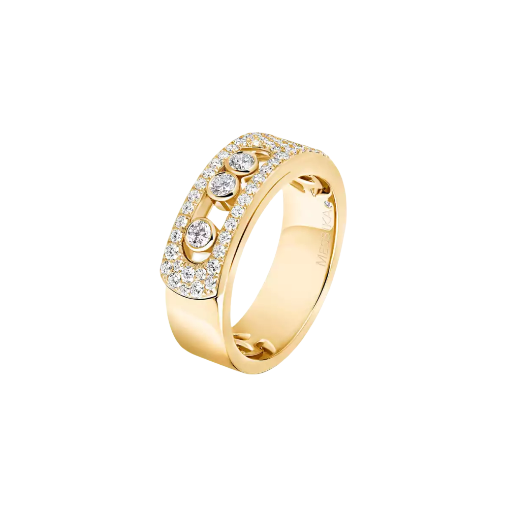 Move Noa Pavé Yellow Gold Diamond Ring